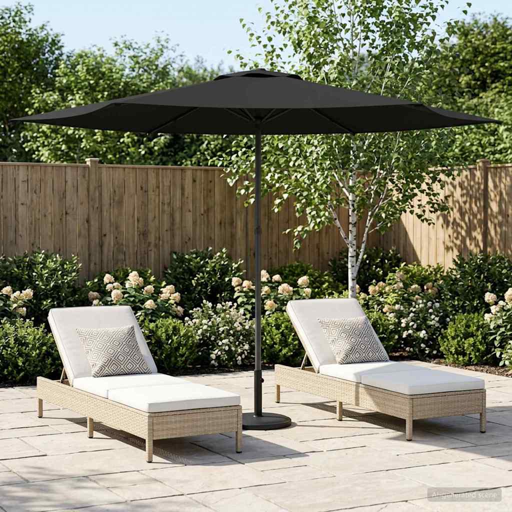 Sombrilla De Jardín 300 X 300 Cm Poliéster Rectangular