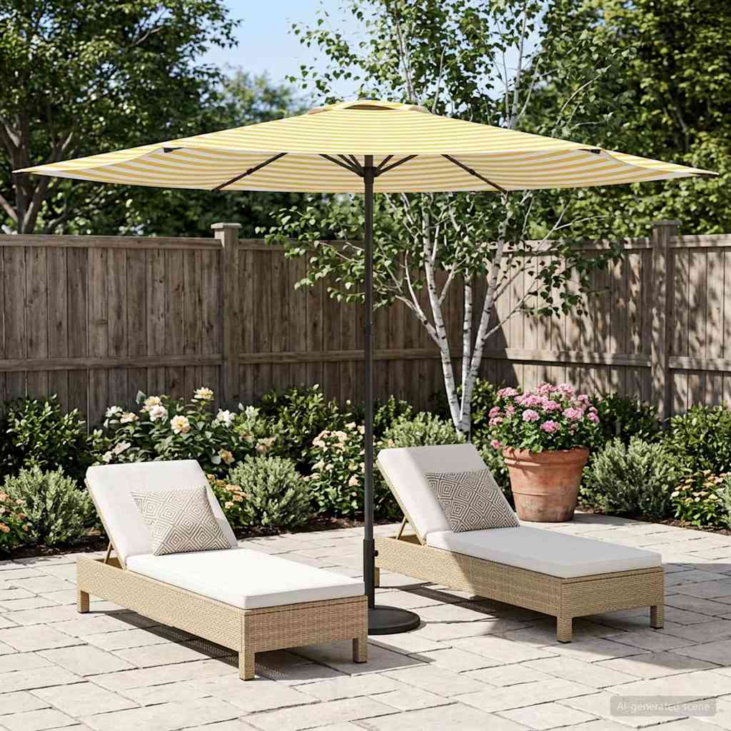 Sombrilla De Jardín 300 X 300 Cm Poliéster Rectangular