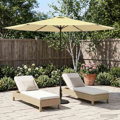 Sombrilla De Jardín 300 X 300 Cm Poliéster Rectangular
