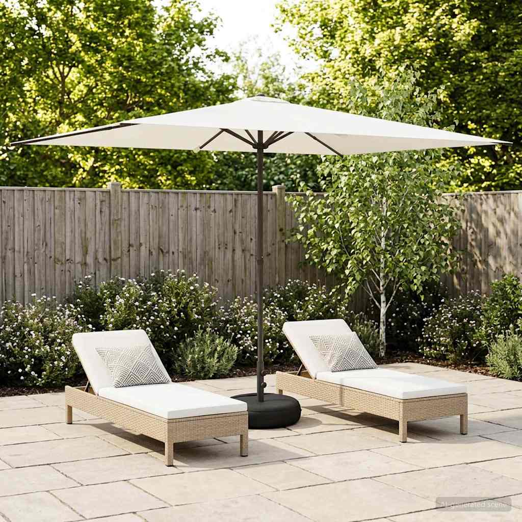 Sombrilla De Jardín 300 X 300 Cm Poliéster Rectangular