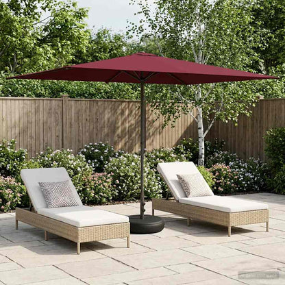 Sombrilla De Jardín 300 X 300 Cm Poliéster Rectangular