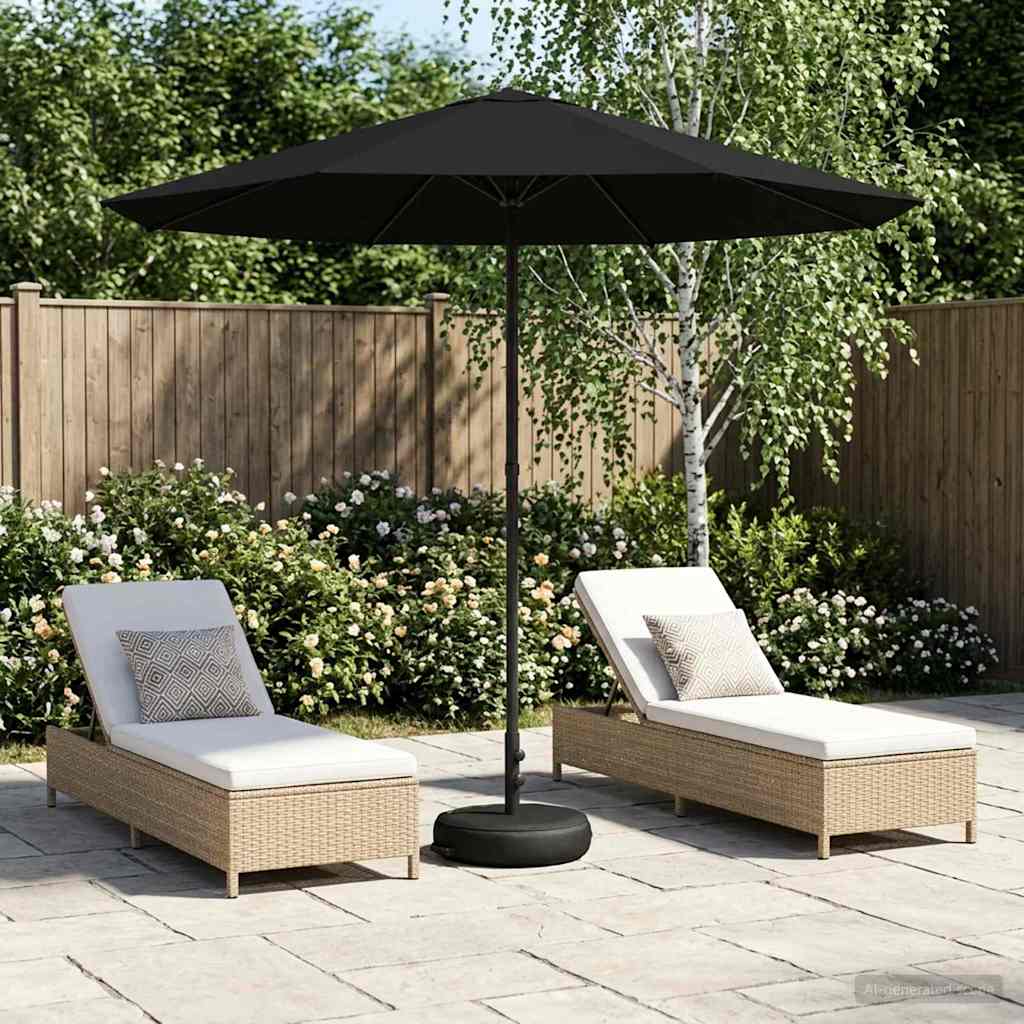 Sombrilla De Jardín 300 X 300 Cm Poliéster Rectangular