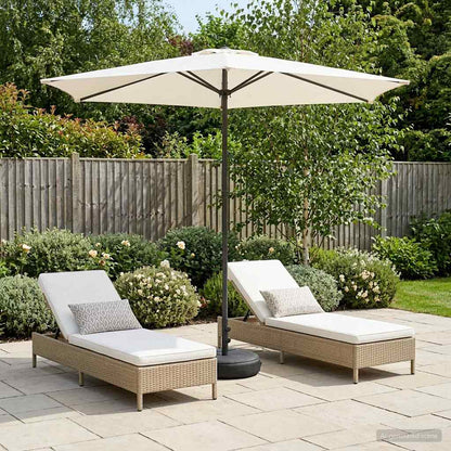 Sombrilla De Jardín 300 X 300 Cm Poliéster Rectangular