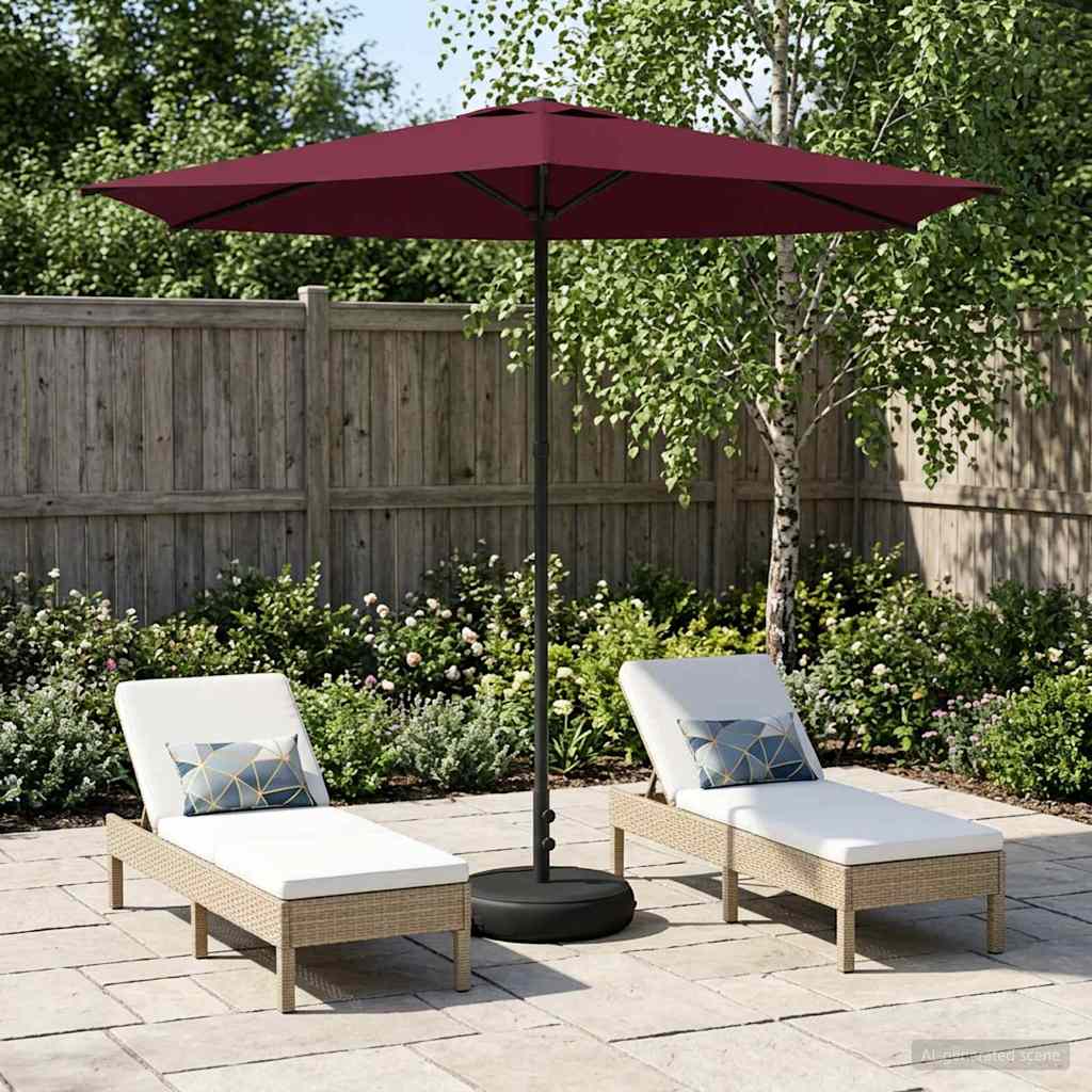 Sombrilla De Jardín 300 X 300 Cm Poliéster Rectangular