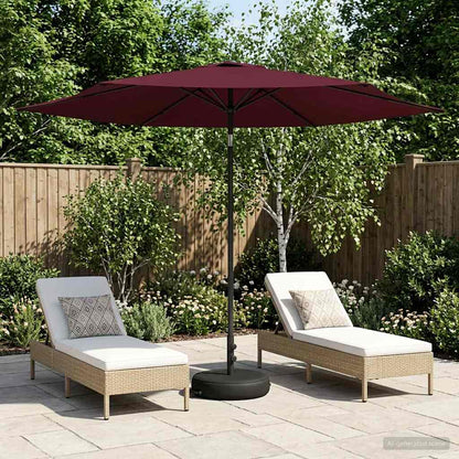 Sombrilla De Jardín 300 X 300 Cm Poliéster Rectangular