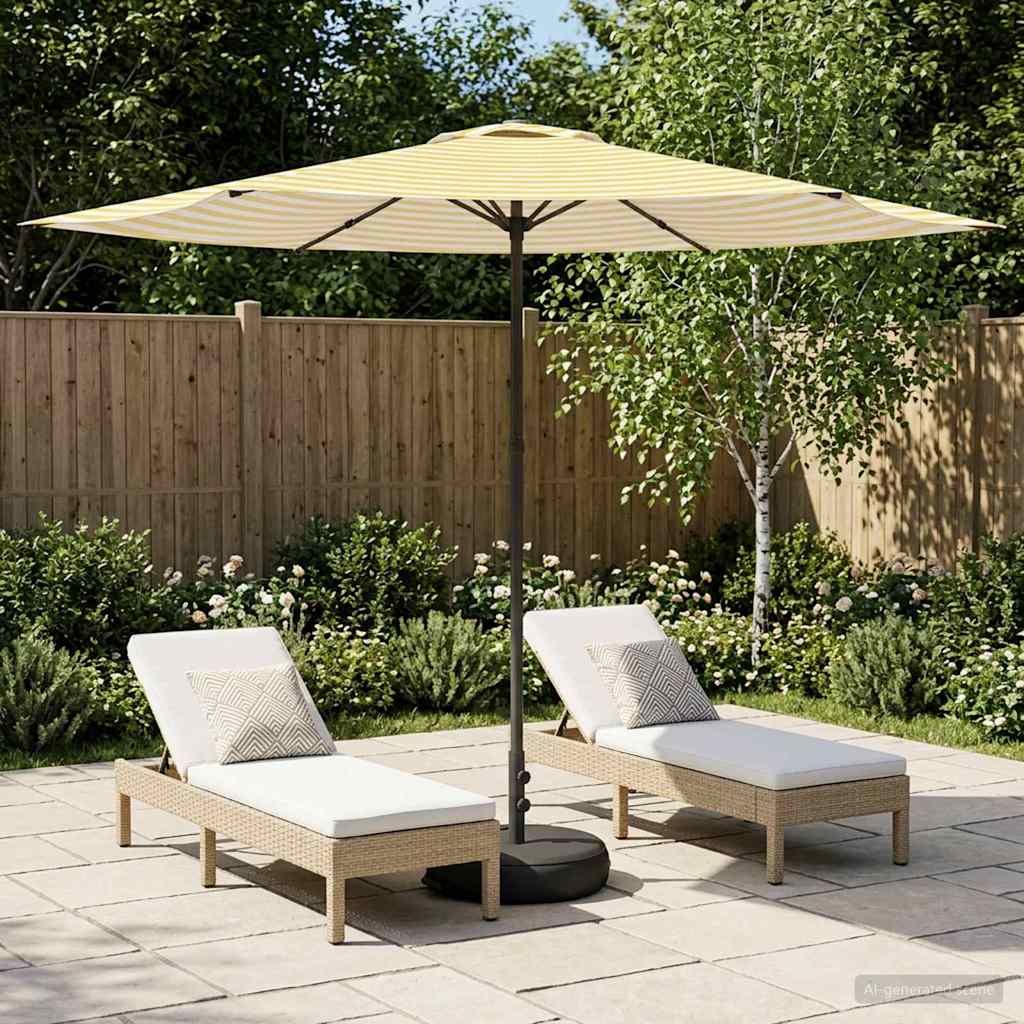 Sombrilla De Jardín 300 X 300 Cm Poliéster Rectangular