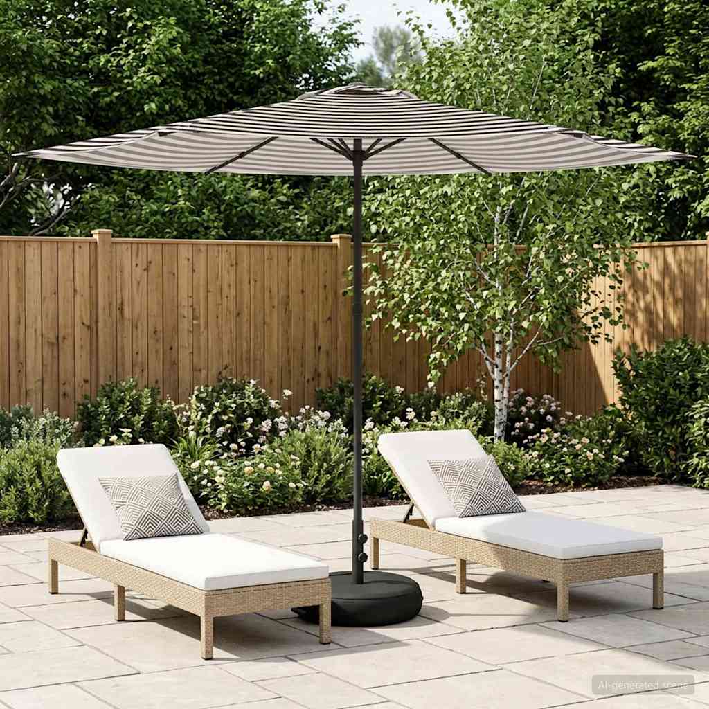 Sombrilla De Jardín 300 X 300 Cm Poliéster Rectangular