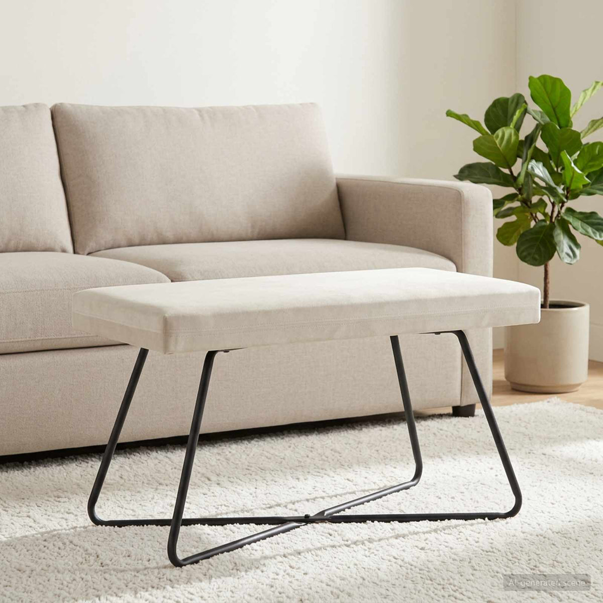 Banco 110 X 40 X 45 Cm Terciopelo