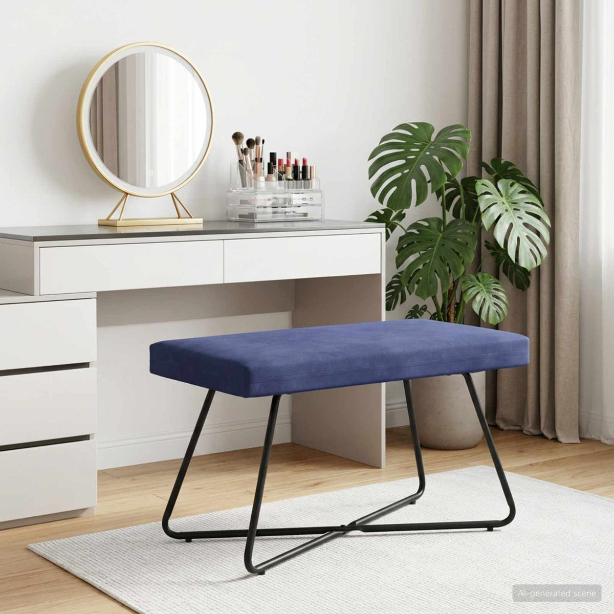 Banco 110 X 40 X 45 Cm Terciopelo