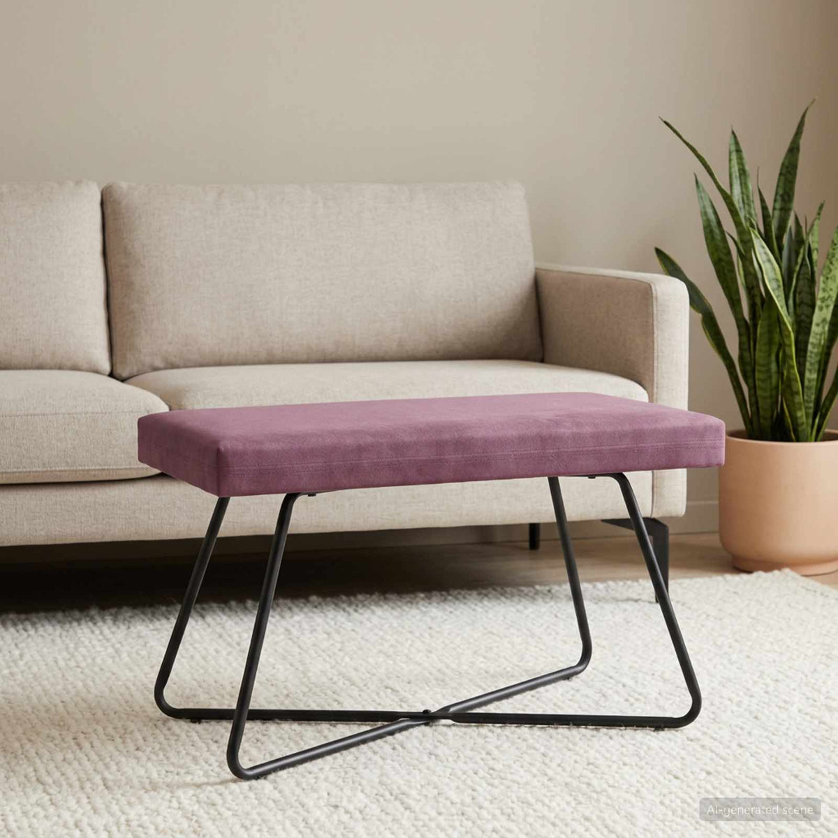 Banco 110 X 40 X 45 Cm Terciopelo