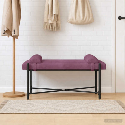 Banco Con Botones Y Cojines 110 X 40 X 46 Cm Terciopelo