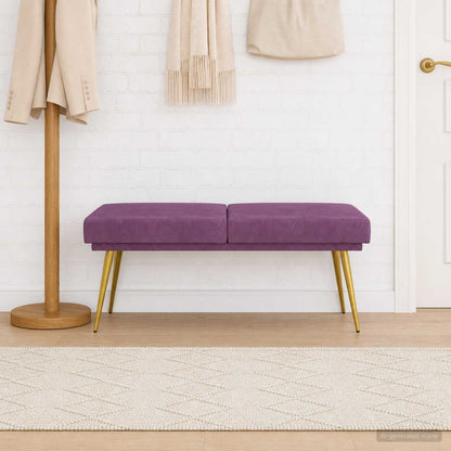 Banco De Doble Capa 120 X 45 X 46 Cm Terciopelo