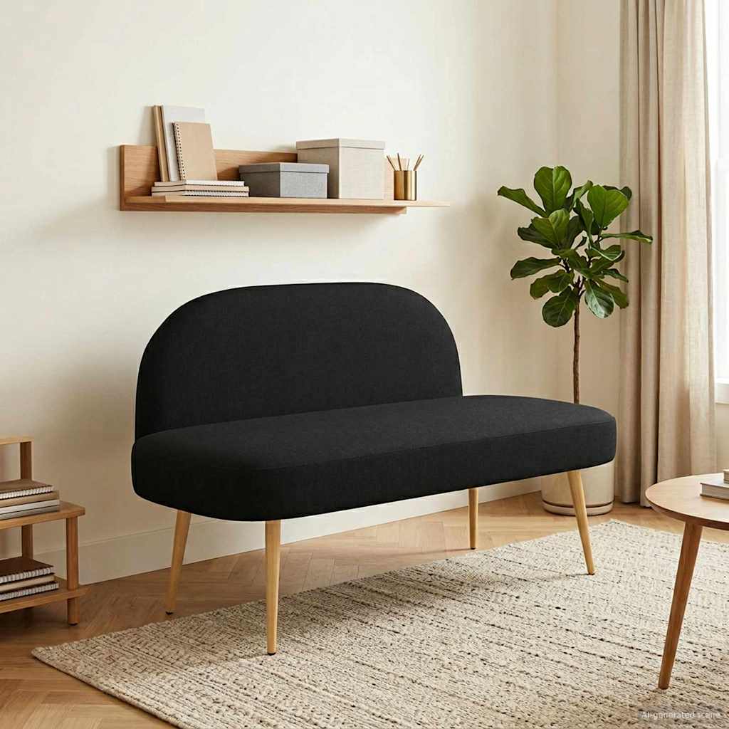 Banco Tapizado Con Respaldo 110 X 60 X 76 Cm