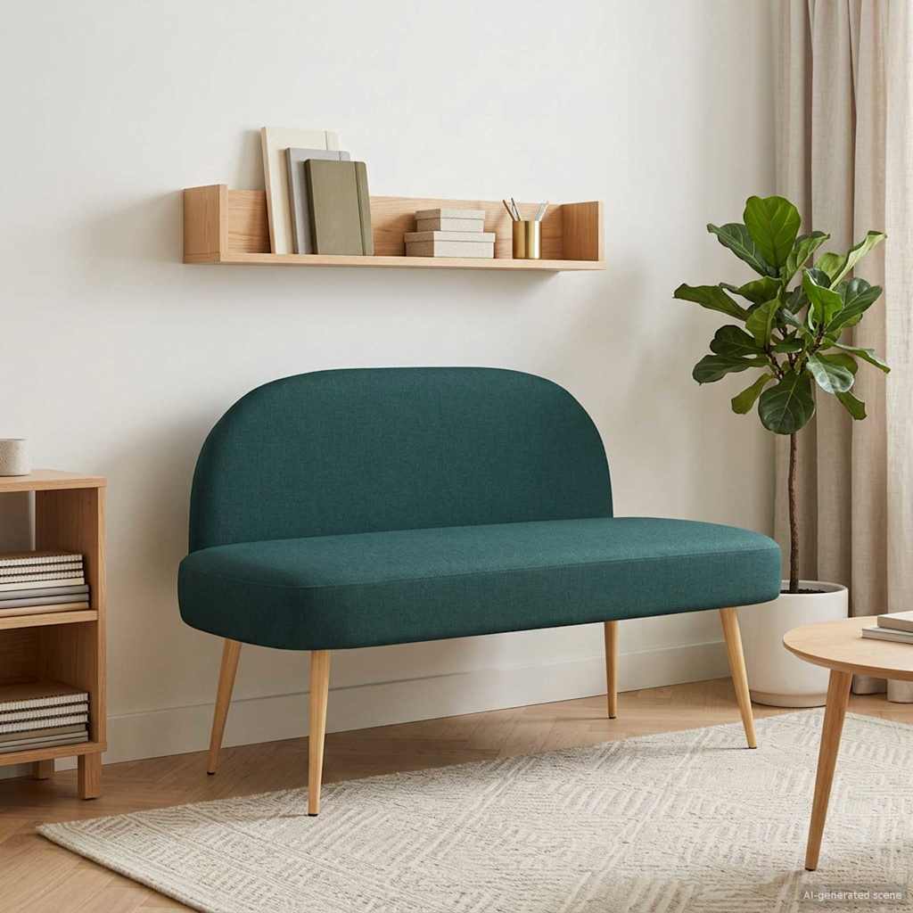 Banco Tapizado Con Respaldo 110 X 60 X 76 Cm
