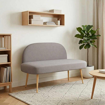 Banco Tapizado Con Respaldo 110 X 60 X 76 Cm