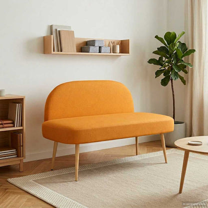 Banco Tapizado Con Respaldo 110 X 60 X 76 Cm