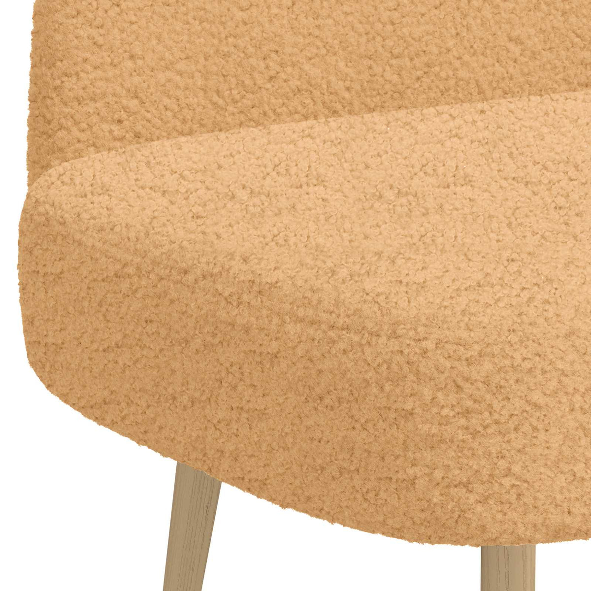 Banco Tapizado Con Respaldo 110 X 60 X 76 Cm Bouclé