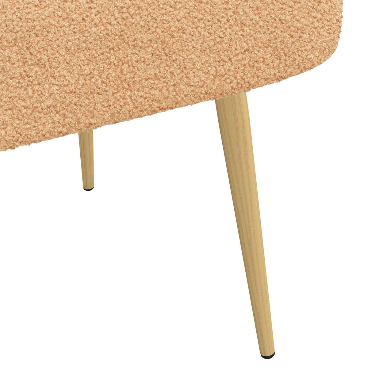 Banco Tapizado Con Respaldo 110 X 60 X 76 Cm Bouclé