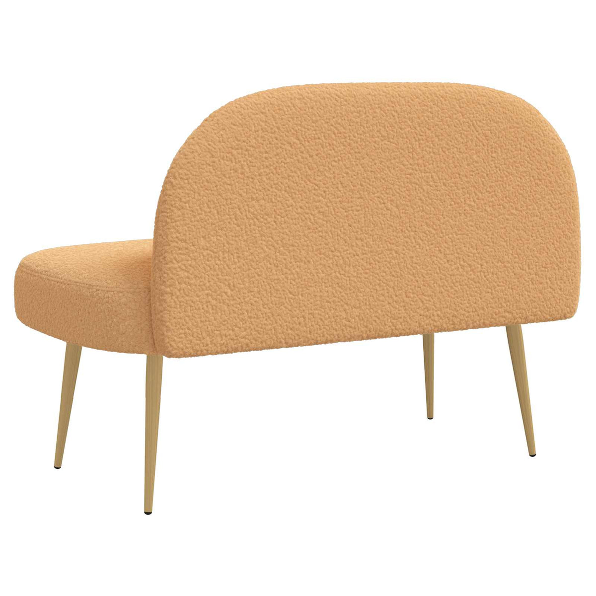 Banco Tapizado Con Respaldo 110 X 60 X 76 Cm Bouclé