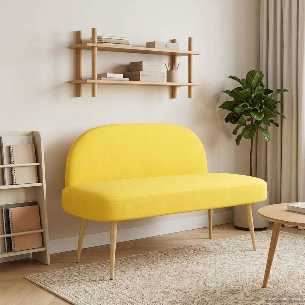 Banco Tapizado Con Respaldo 110 X 60 X 76 Cm