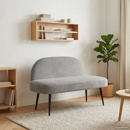 Banco Tapizado Con Respaldo 110 X 60 X 76 Cm
