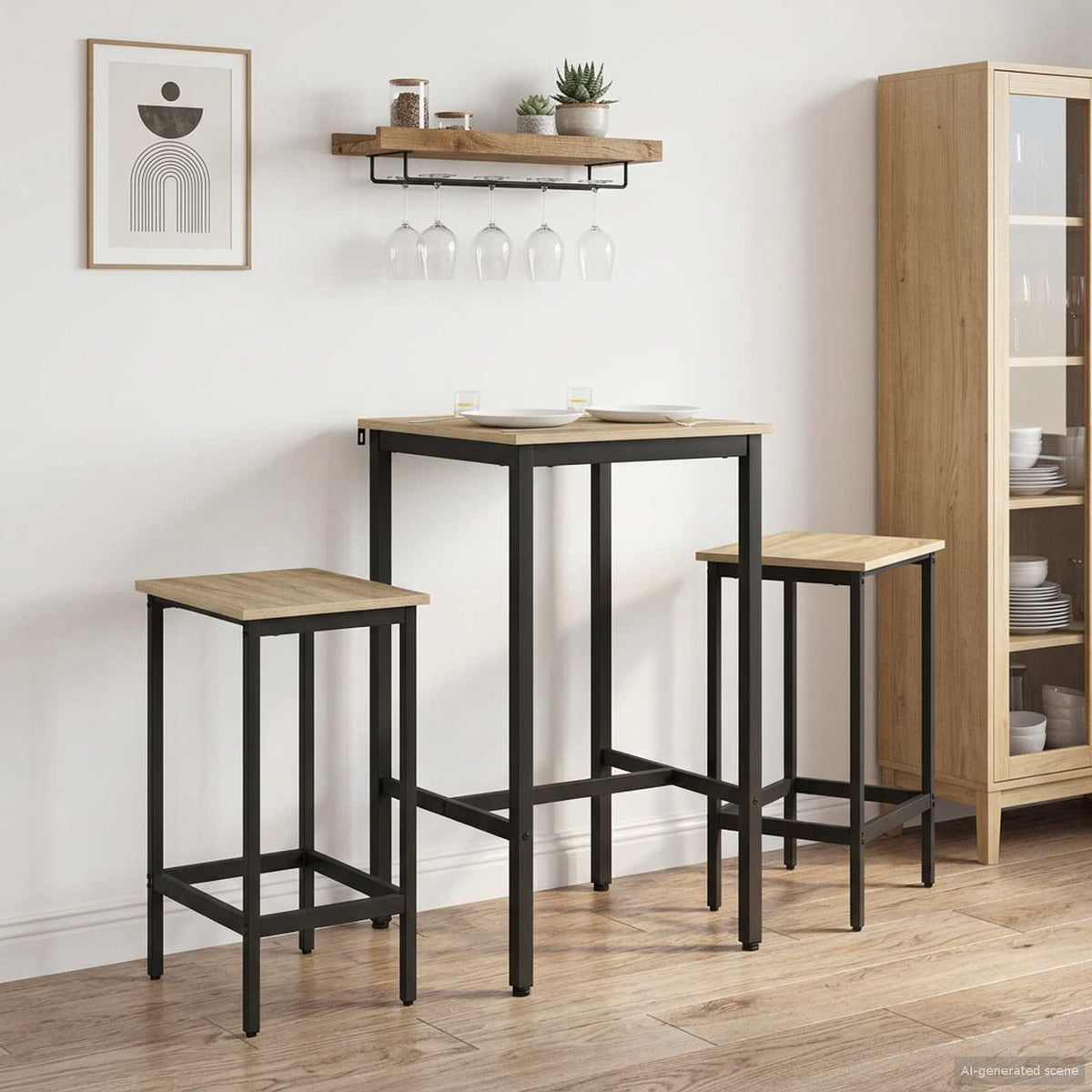 Mesa De Bar Madera De Ingeniería Rectangular