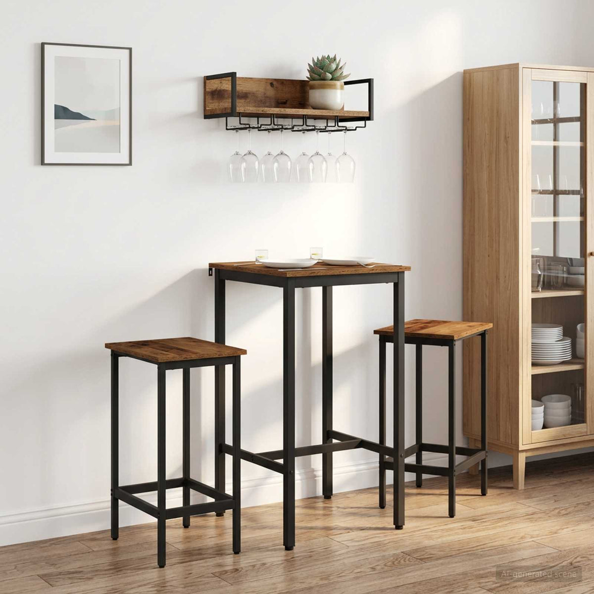 Mesa De Bar Madera De Ingeniería Rectangular