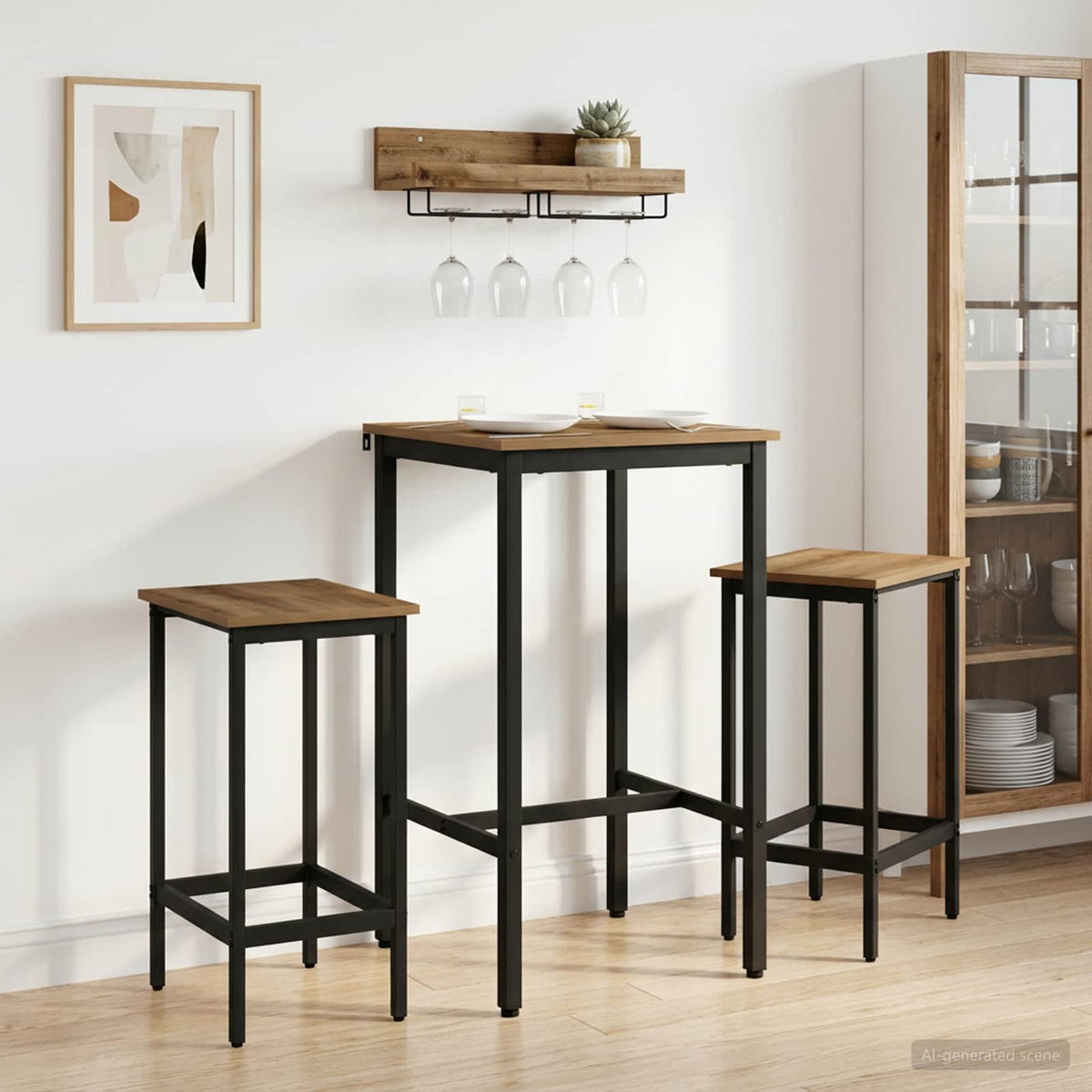 Mesa De Bar Madera De Ingeniería Rectangular