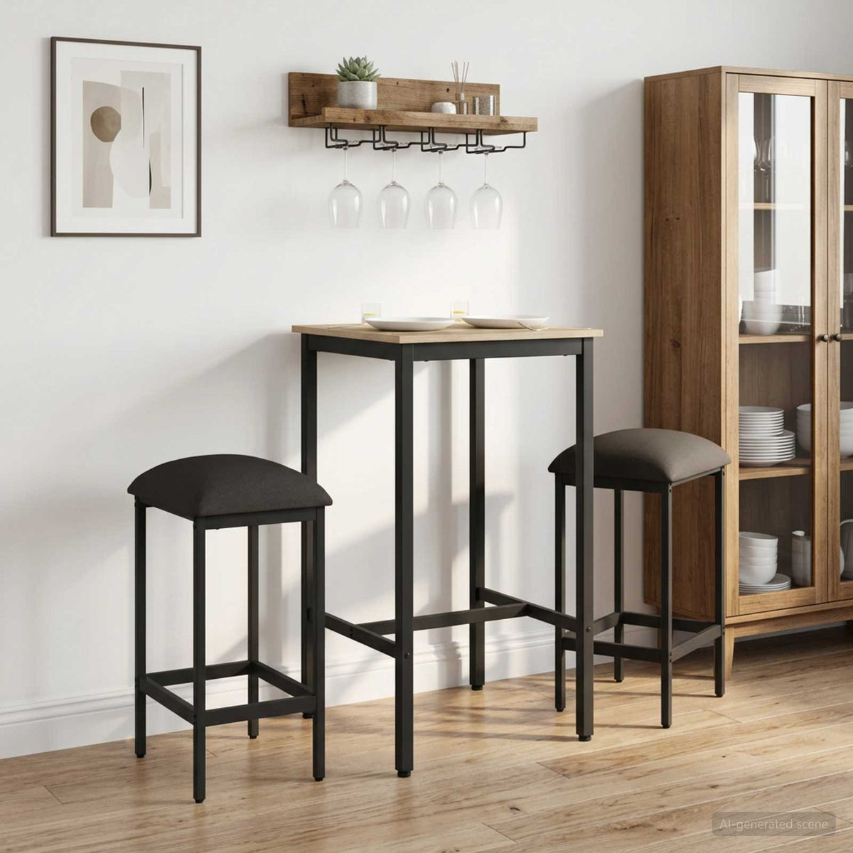 Taburete De Bar Madera De Ingeniería