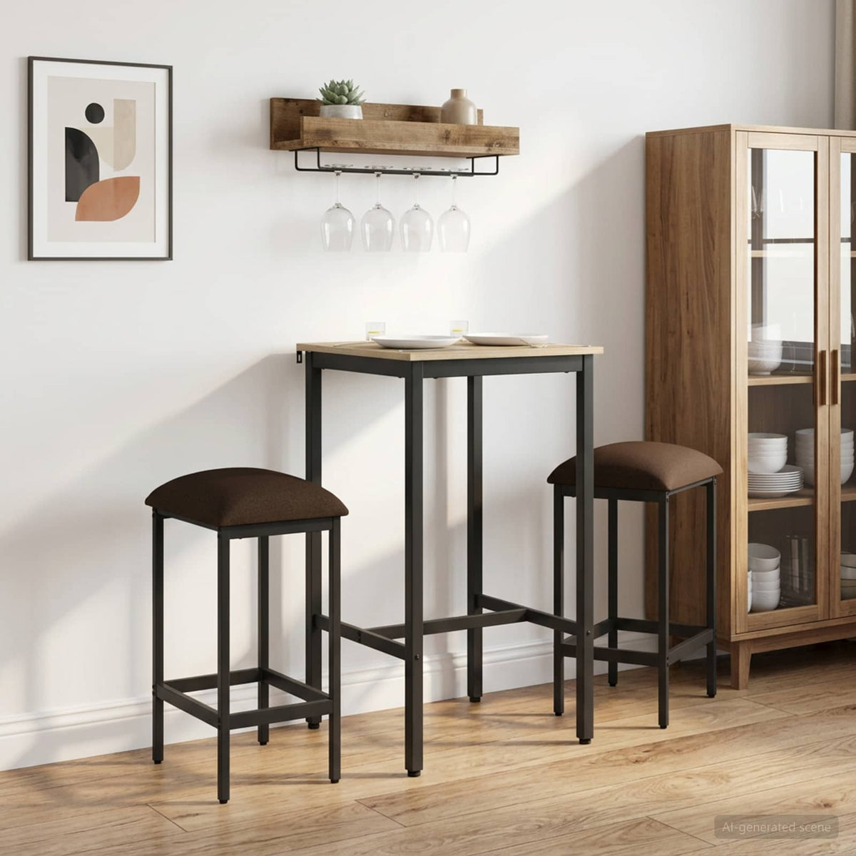 Taburete De Bar Madera De Ingeniería