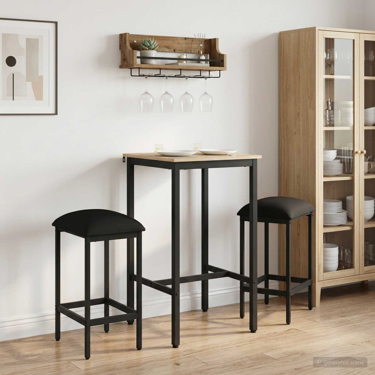 Taburete De Bar Madera De Ingeniería