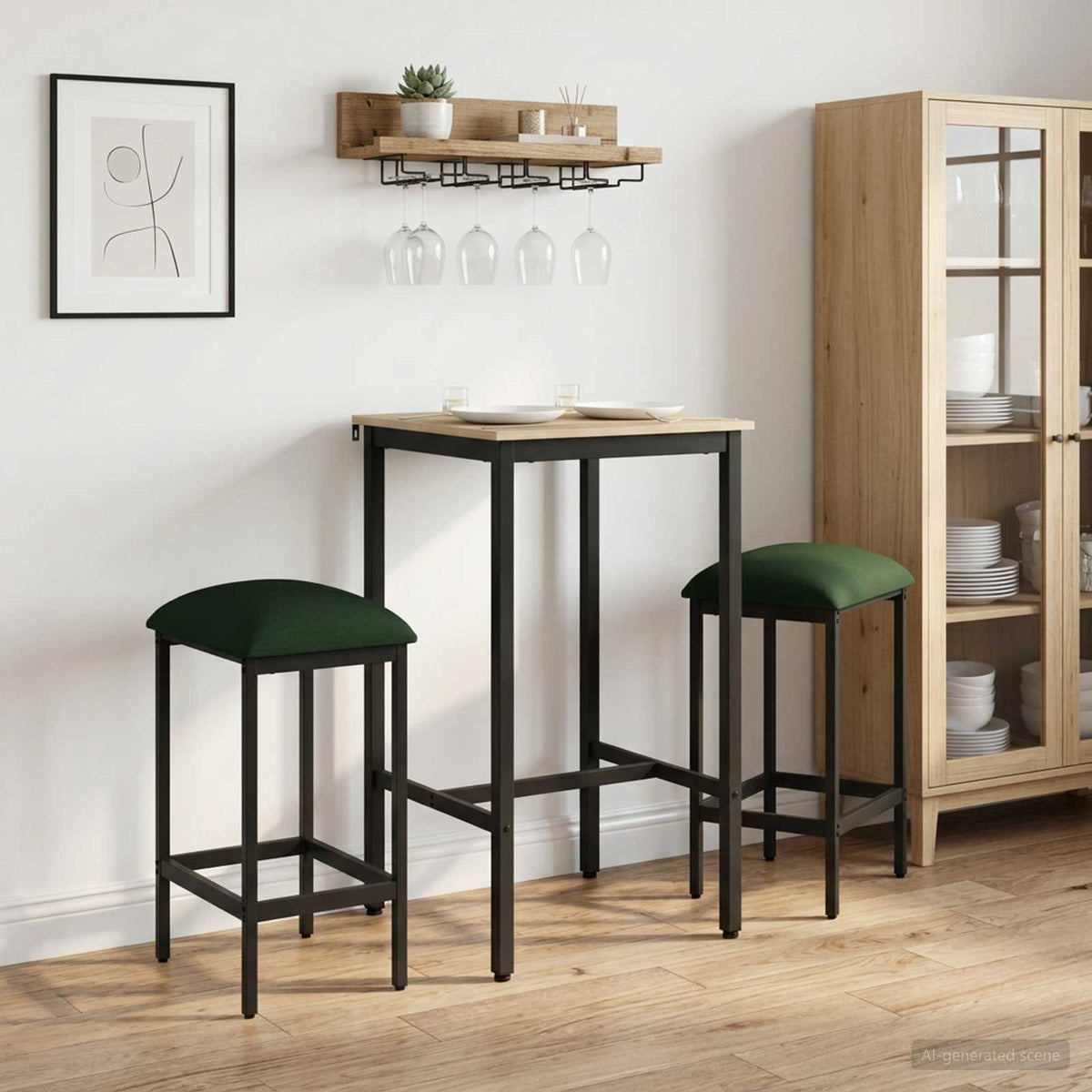 Taburete De Bar Madera De Ingeniería