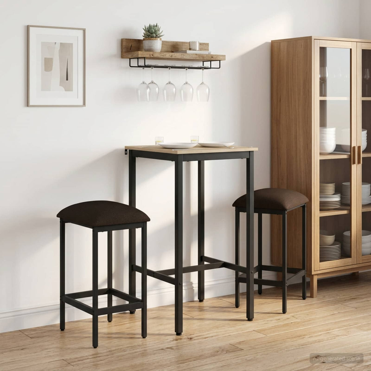 Taburete De Bar Madera De Ingeniería