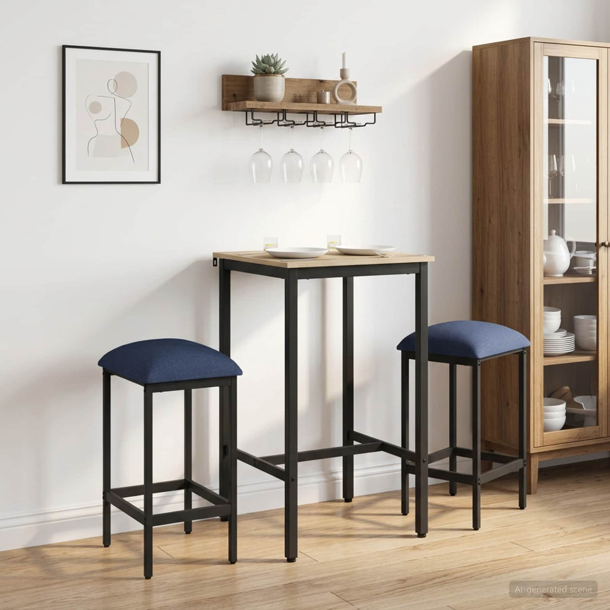 Taburete De Bar Madera De Ingeniería