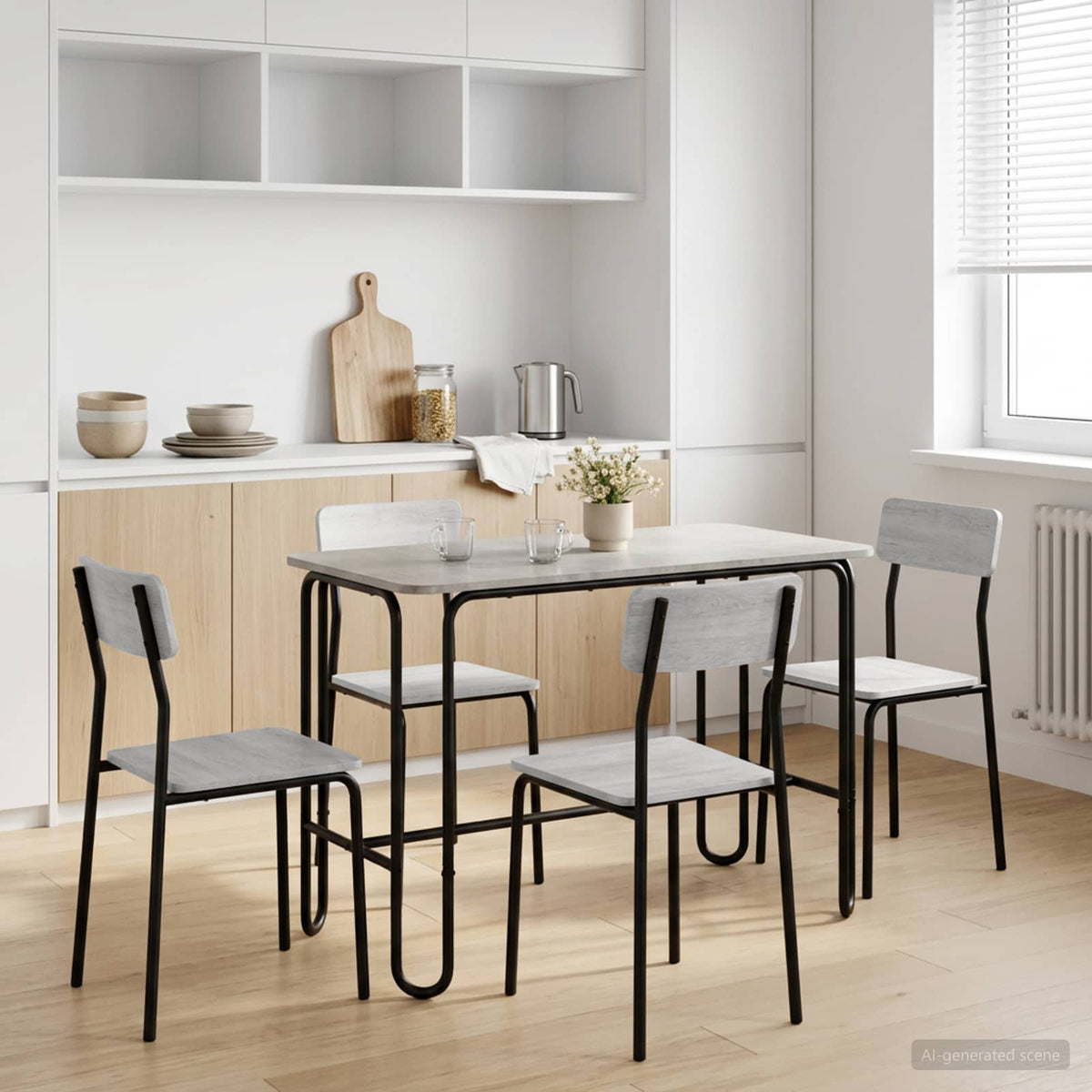 Mesa De Comedor 100 X 50 X 75 Cm Madera De Ingeniería