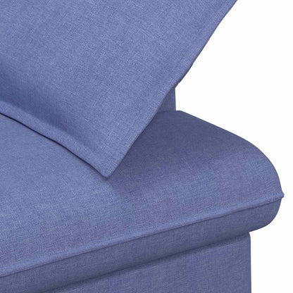 Sofá Amoroso Con Botones Acolchados Azul Jeans 111 X 68 X 80 Cm