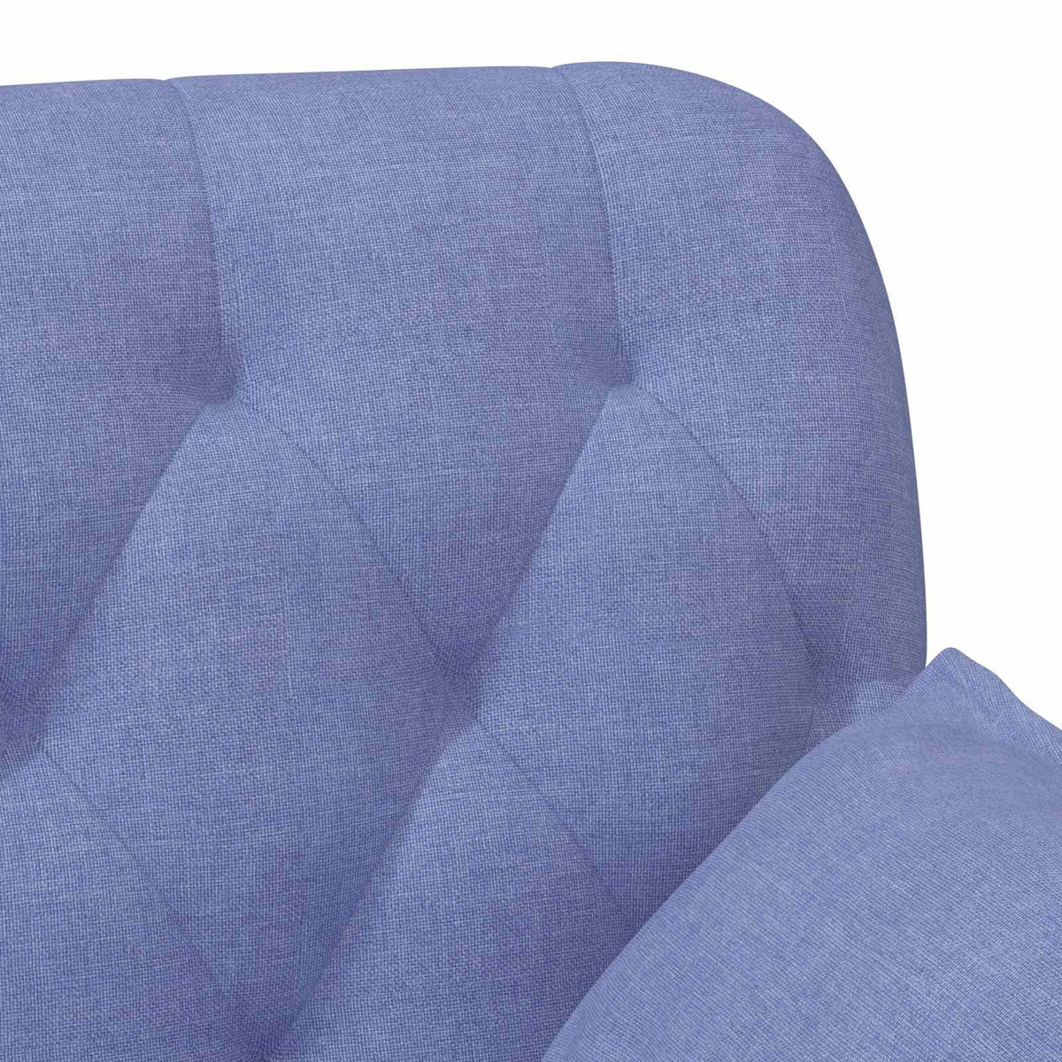 Sofá Amoroso Con Botones Acolchados Azul Jeans 111 X 68 X 80 Cm