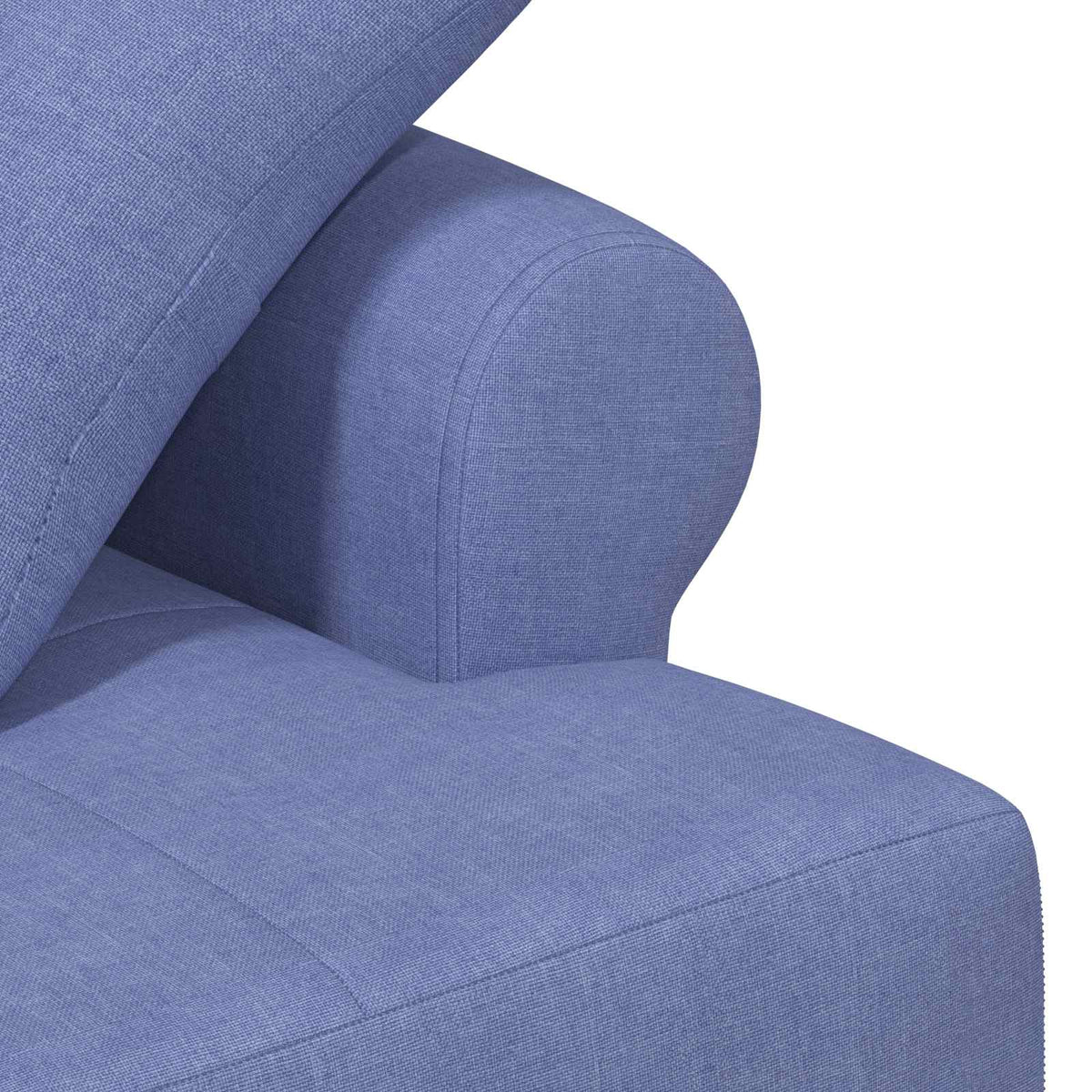 Sofá Amoroso Con Botones Acolchados Azul Jeans 120 X 65 X 79 Cm