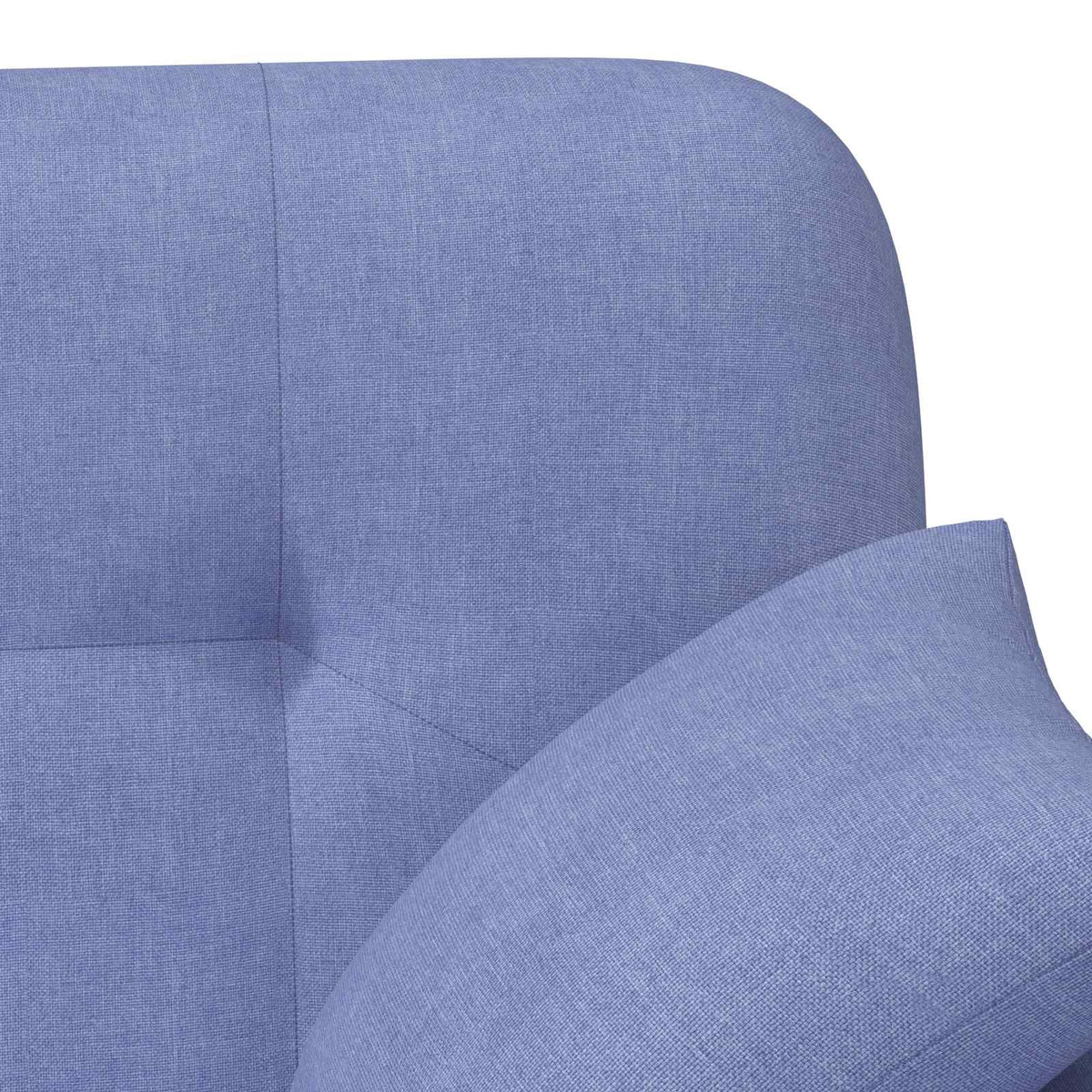 Sofá Amoroso Con Botones Acolchados Azul Jeans 120 X 65 X 79 Cm