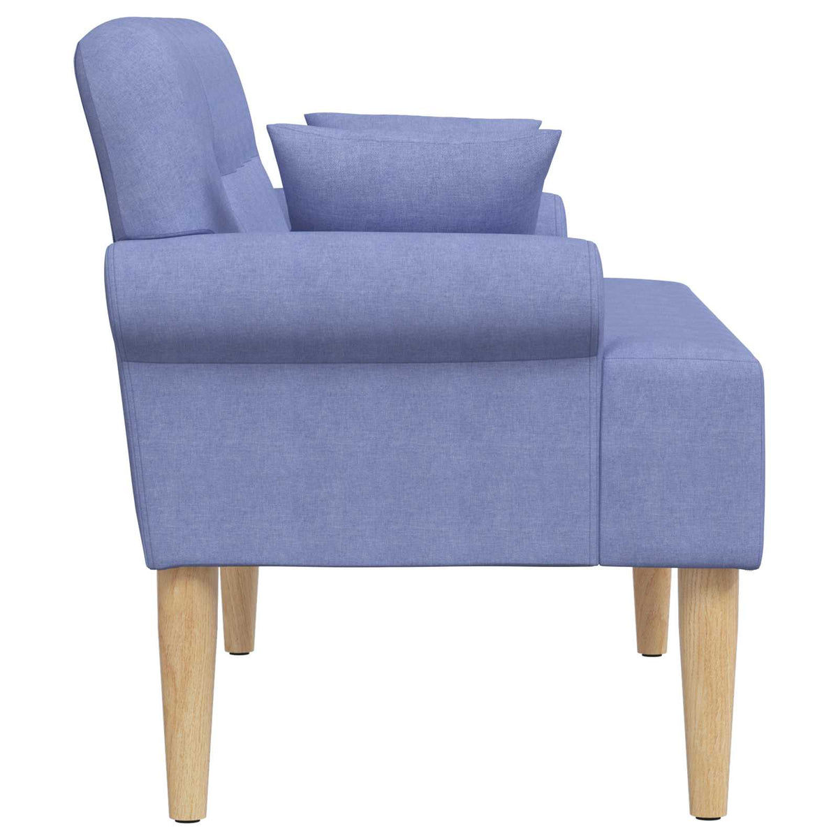 Sofá Amoroso Con Botones Acolchados Azul Jeans 120 X 65 X 79 Cm
