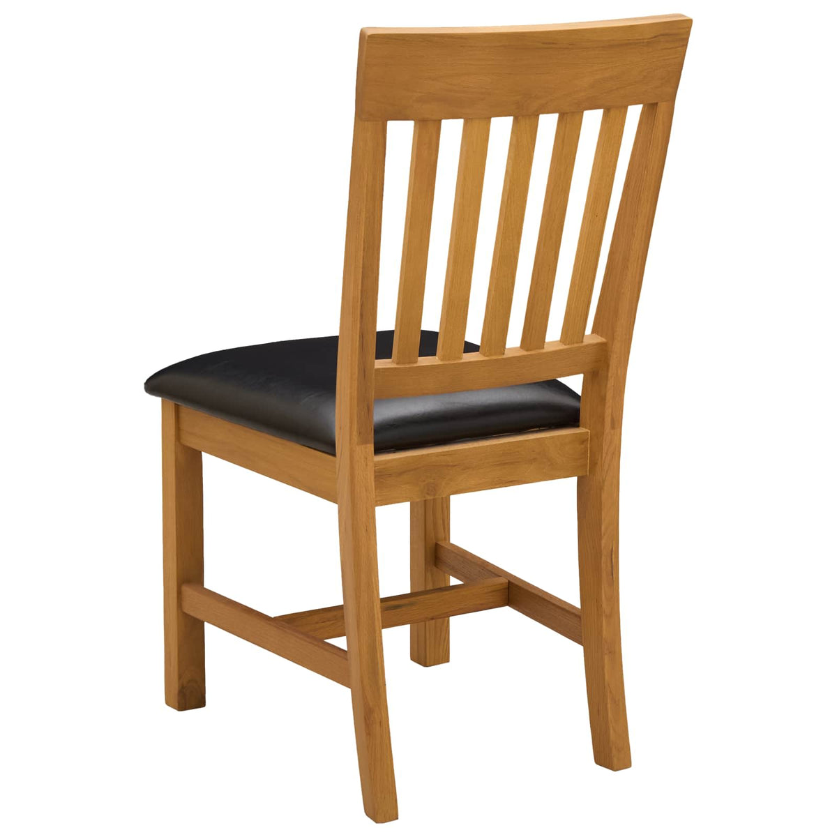 Silla De Comedor 2 Uds. Madera De Roble Sólido