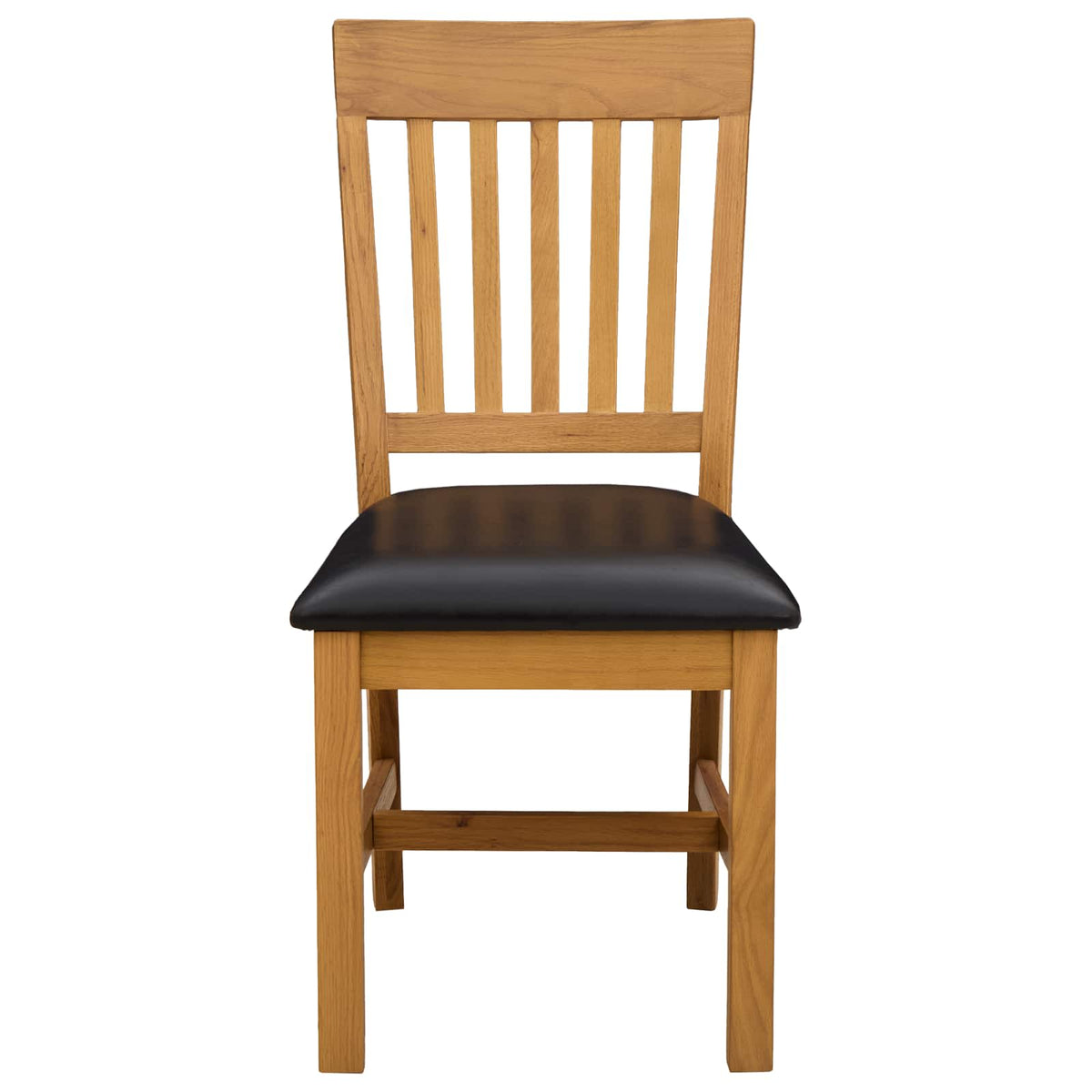 Silla De Comedor 2 Uds. Madera De Roble Sólido