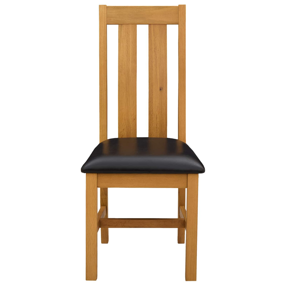 Silla De Comedor 2 Uds. Madera De Roble Sólido