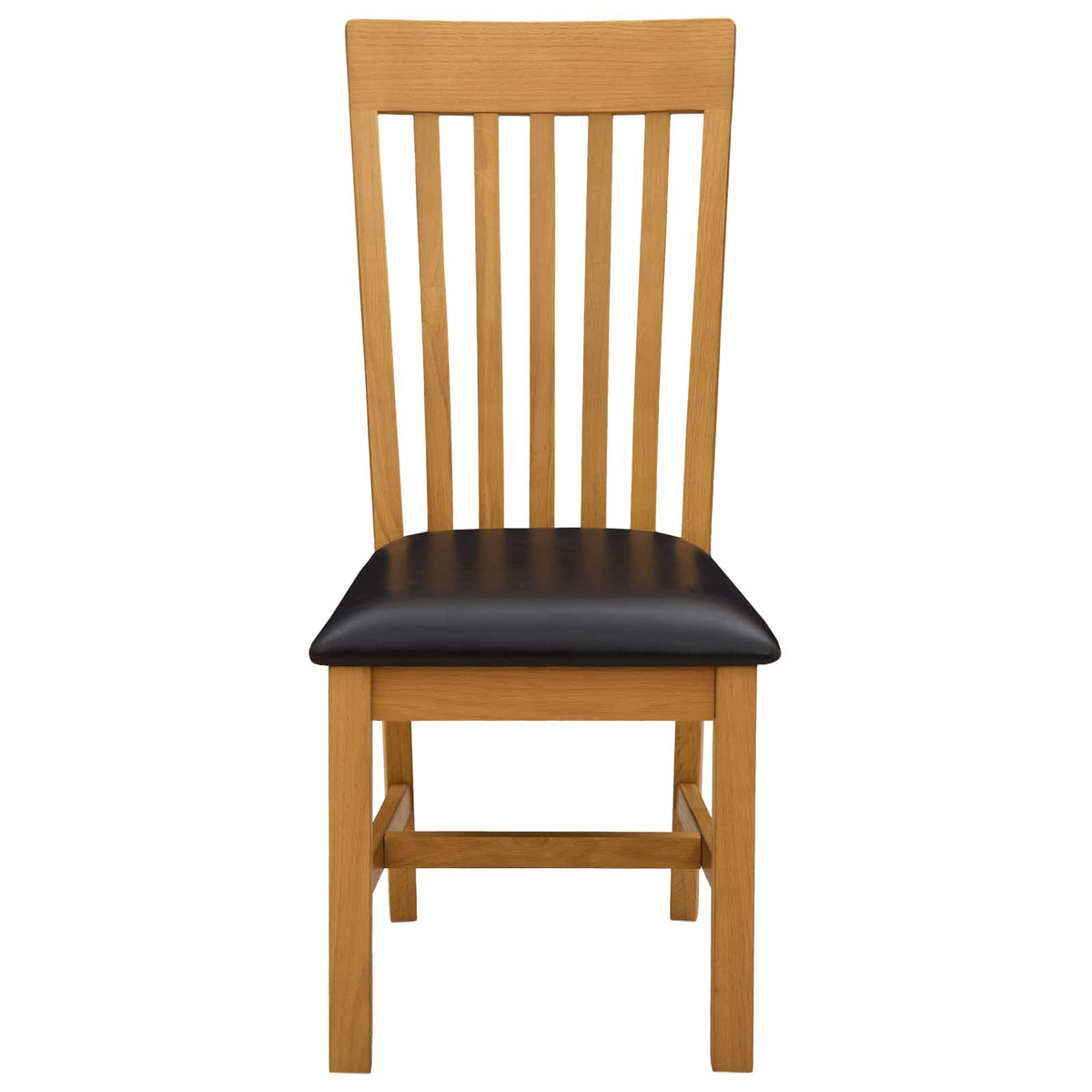 Silla De Comedor 2 Uds. Madera De Roble Sólido