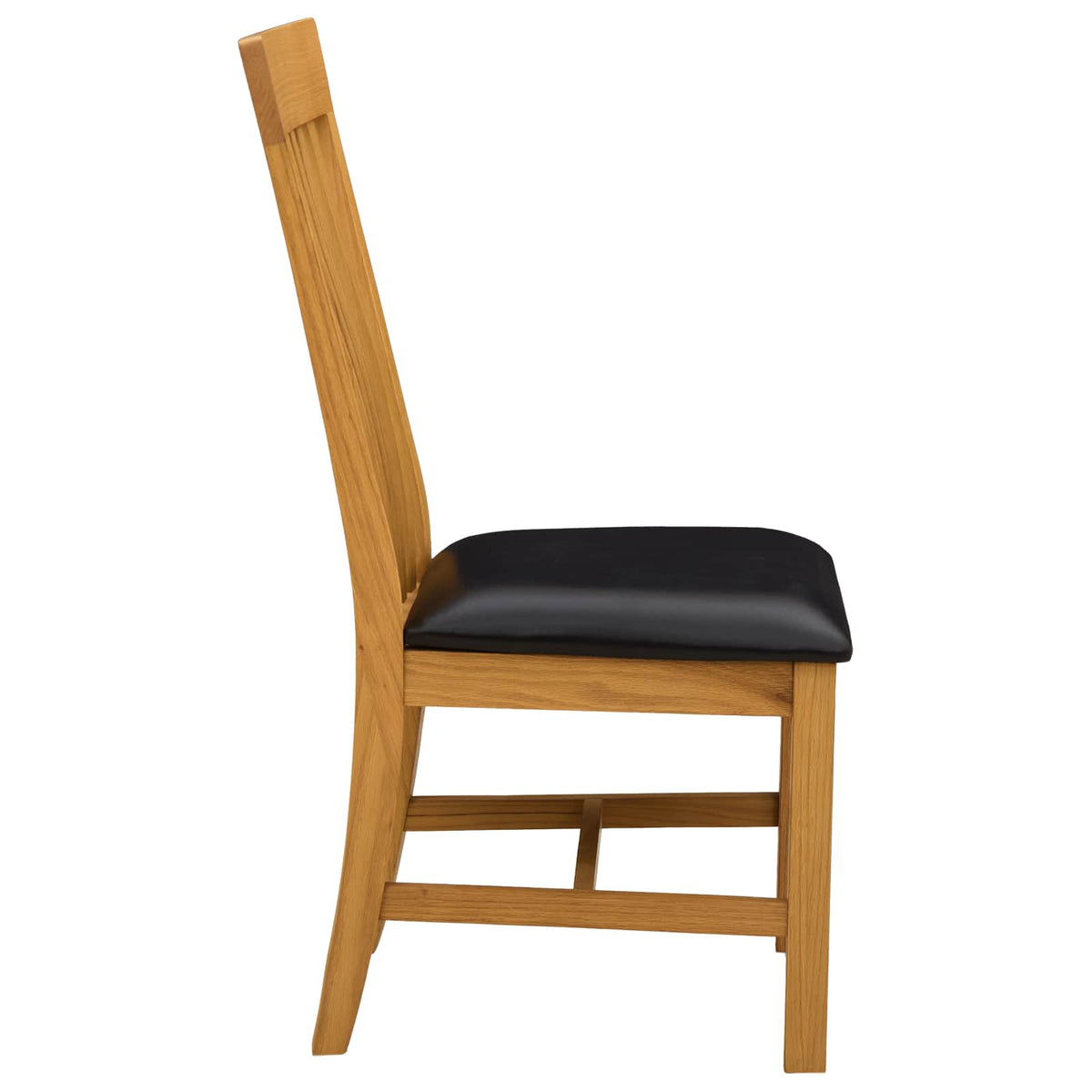 Silla De Comedor 2 Uds. Madera De Roble Sólido