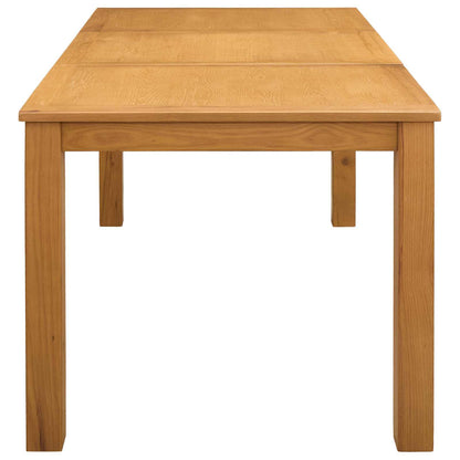 Mesa De Comedor Madera De Roble Sólido Natural