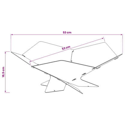 Hoguera Oxidado 53 X 53 X 18,5 Cm