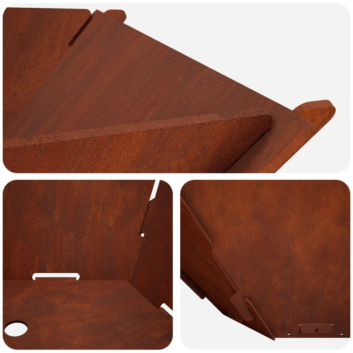Hoguera Oxidado 58,5 X 51,5 X 19,5 Cm