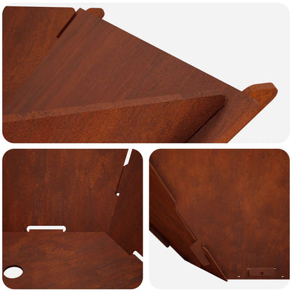 Hoguera Oxidado 58,5 X 51,5 X 19,5 Cm