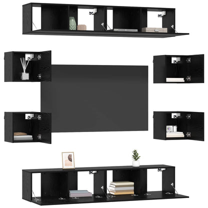 Conjunto De Mueble De Tv 8 Pcs 80 X 30 X 30 Cm